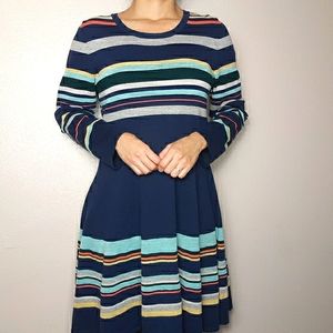 Anthropologie Moth merino wool knit midi dress